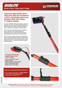 Ecolite™ Red Glass Fibre Telescopic Pole Product Focus
