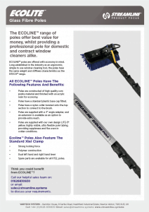 Ecoline™ Glass Fibre Telescopic Pole Specification Sheet