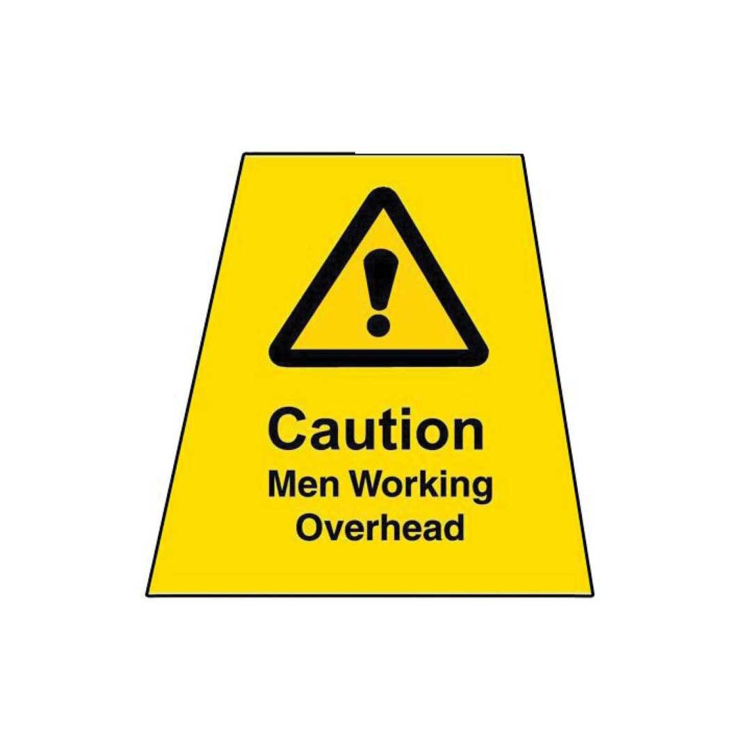 Men working label