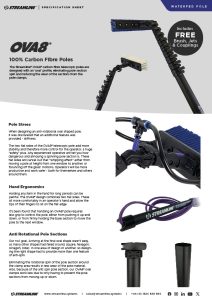 OVA8® Carbon Fibre Telescopic Poles -  Specification Sheet