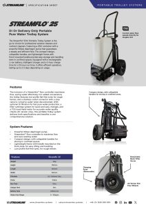Streamflo™ 25 Trolley System Specification Sheet